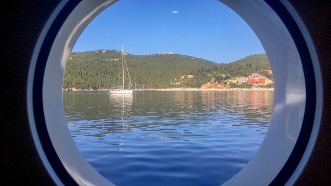 Views from the porthole of your cabin